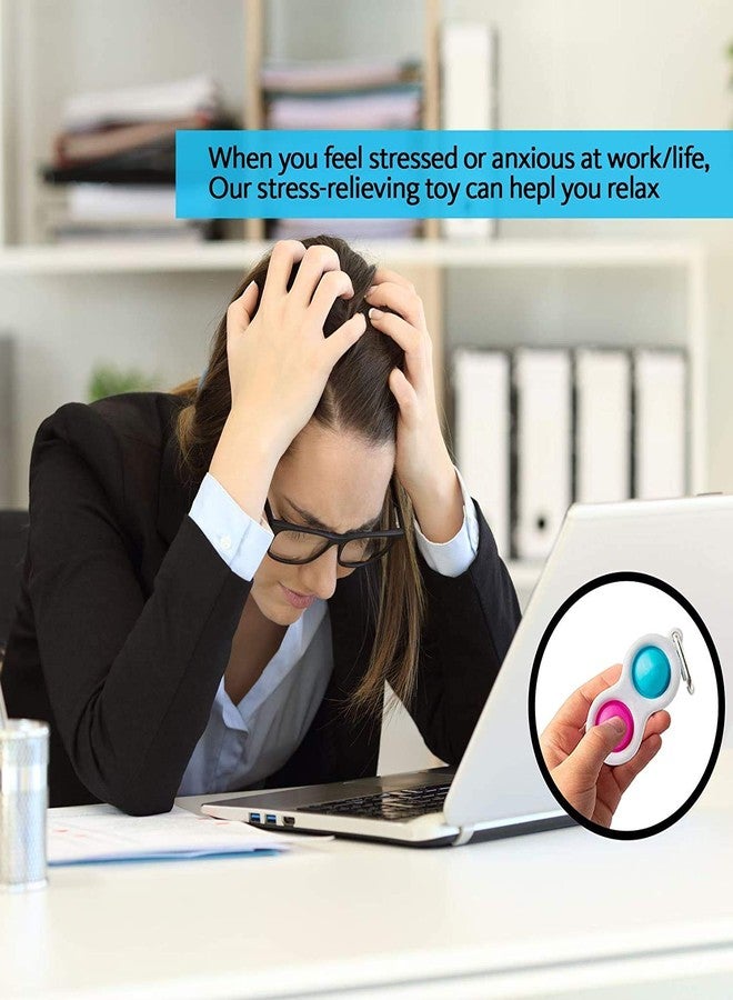 Gabbar? Simple Dimple Stress Relief Keychain Toy - Best Office & Desk Toys for All Ages | Available in, Pack of 2 - Image 5